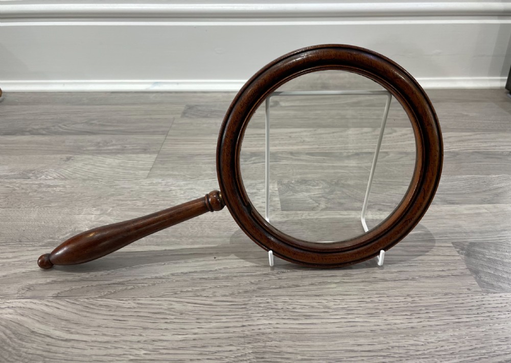 Regency Mahogany Gallery Magnifying Glass View VIII