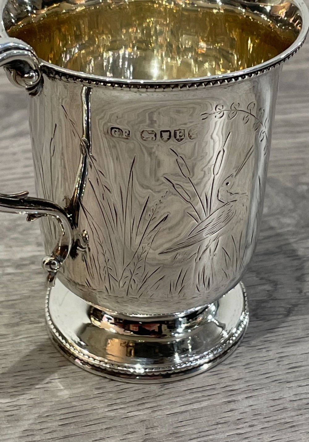 Victorian Silver Christening Mug, 1880 View III