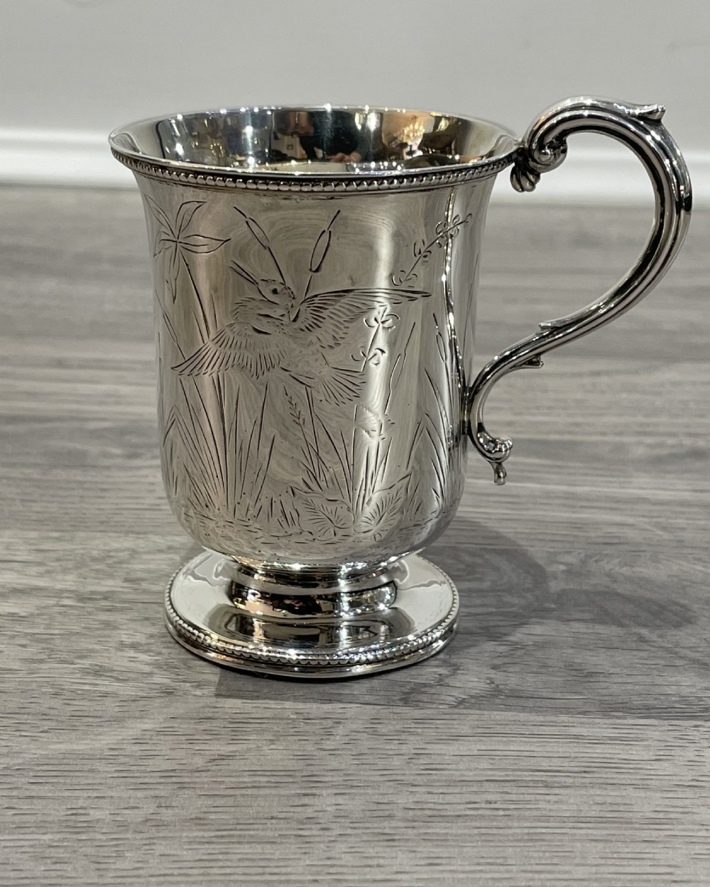 Victorian Silver Christening Mug, 1880 View IV