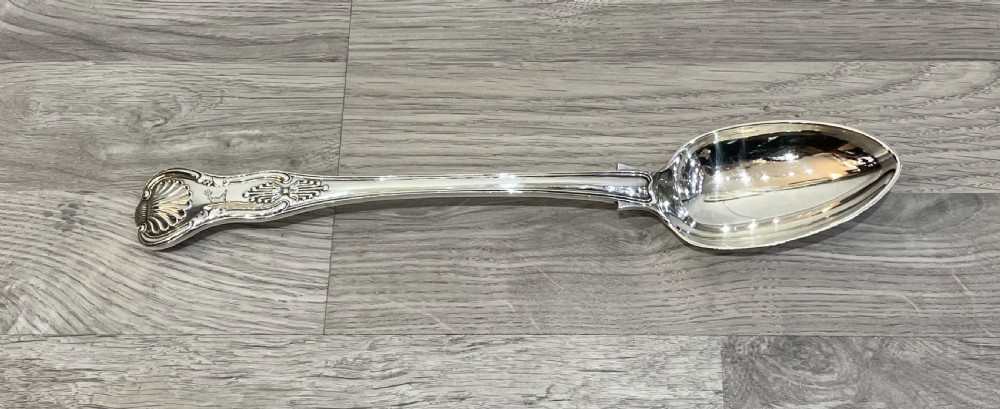 Quality Victorian Silver Kings Pattern Basting Spoon