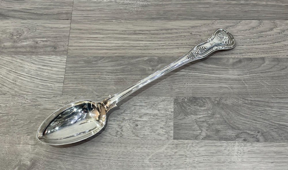Quality Victorian Silver Kings Pattern Basting Spoon View II