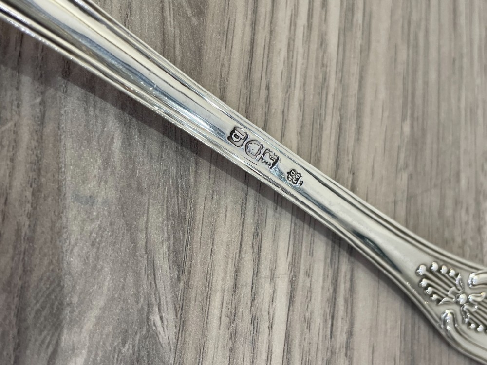 Quality Victorian Silver Kings Pattern Basting Spoon View III