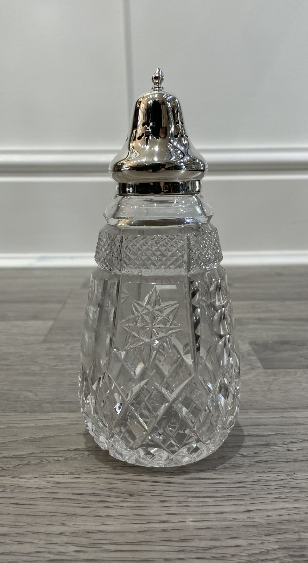George V Silver & Glass Sugar Caster