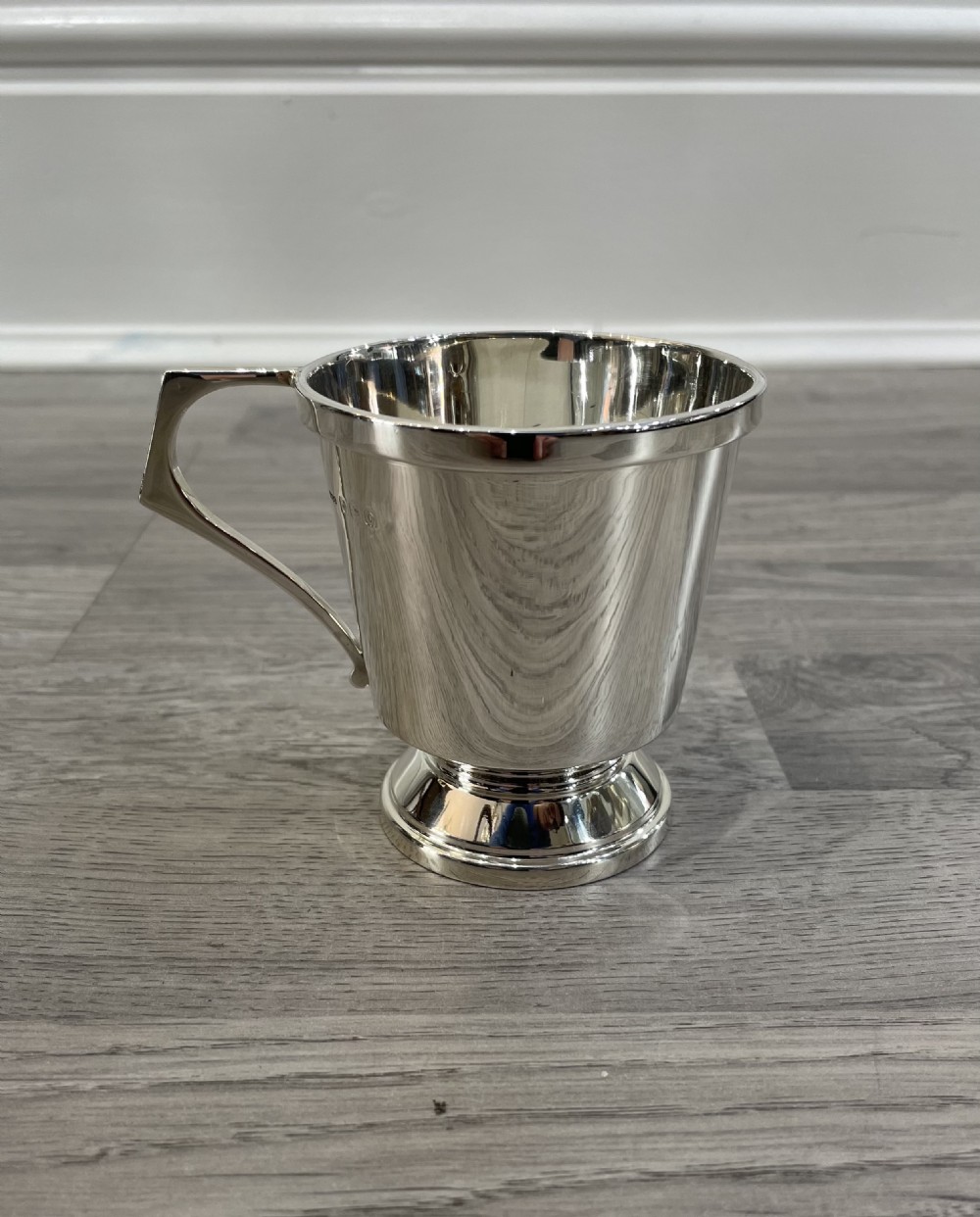 Art Deco Solid Silver Quarter Pint Mug
