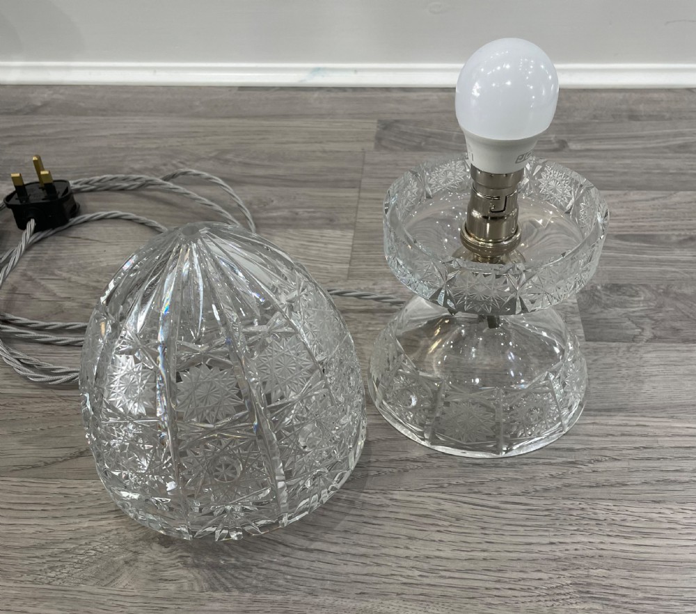 Quality George V Cut Glass Table Lamp View III