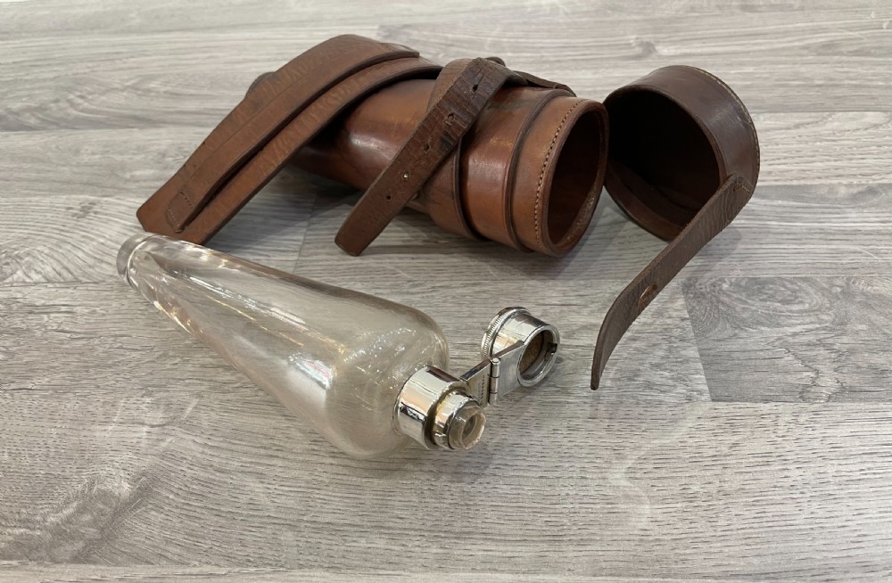 Gentleman’s Silver Topped Hunting Flask retailed by Harrods View III