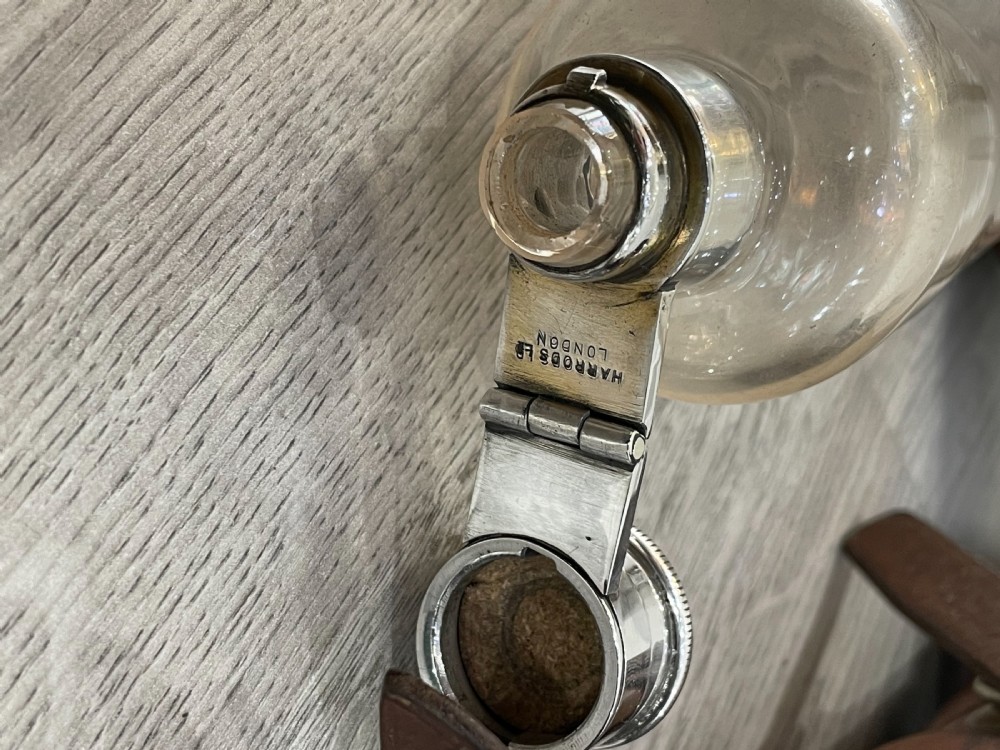 Gentleman’s Silver Topped Hunting Flask retailed by Harrods View IV