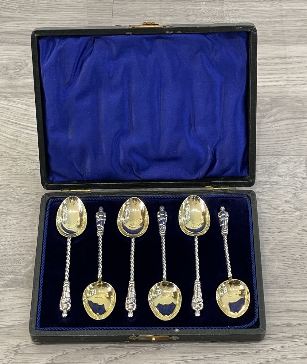 Set of Six Edwardian Silver Apostle Spoons View IV