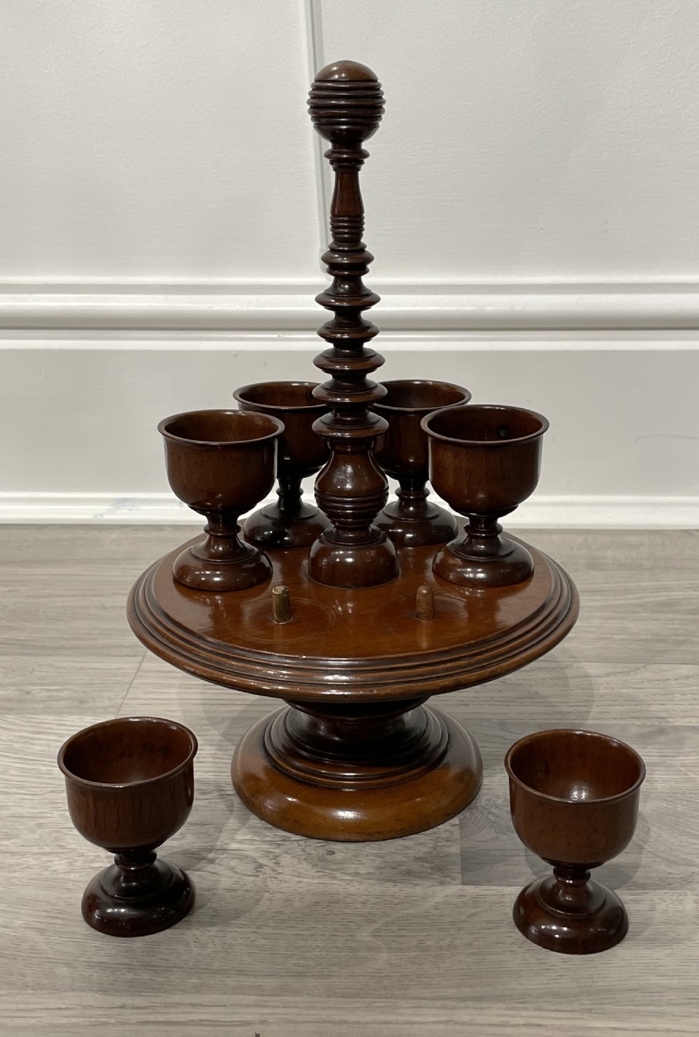 Exceptional George III Treen Egg Cruet View III