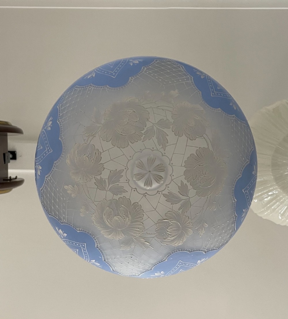 Stunning Ceiling Light Plafonnier, Style of Thomas Webb View V