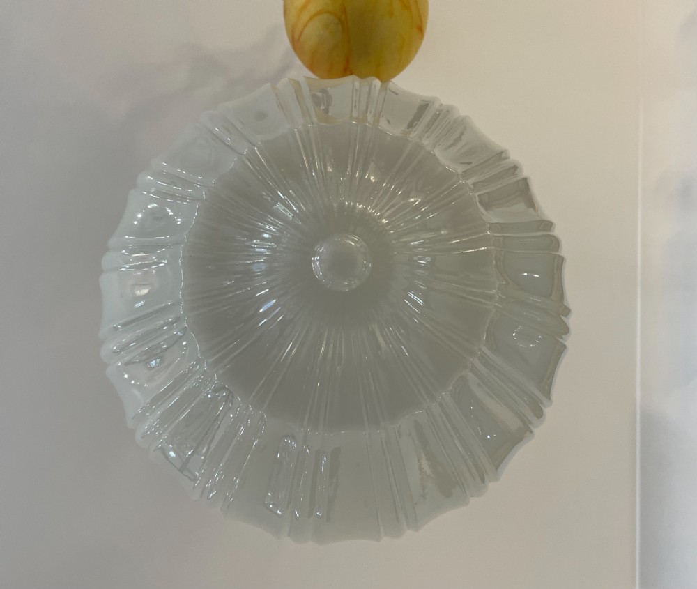 Impressive Large Edwardian Glass Pendant Ceiling Light View III