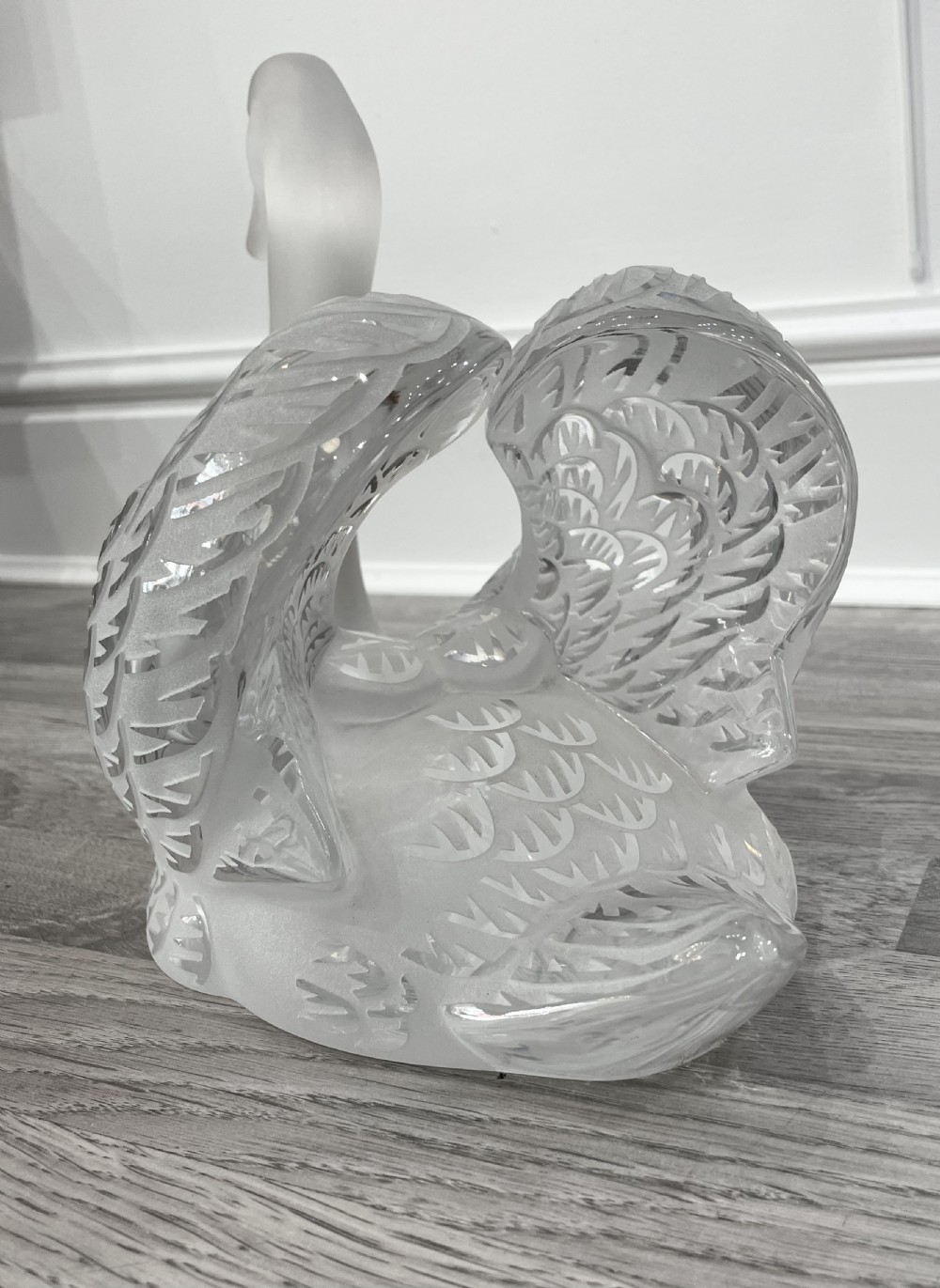 Stunning Lalique Swan Centrepiece  View II