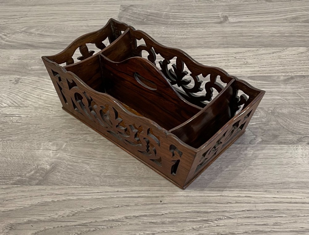 Regency Rosewood Desk Correspondence Tray View III