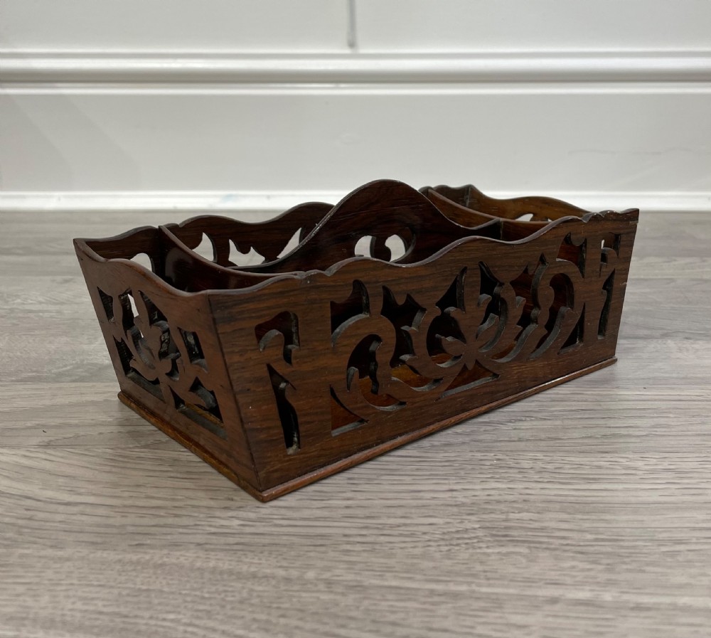 Regency Rosewood Desk Correspondence Tray View VI