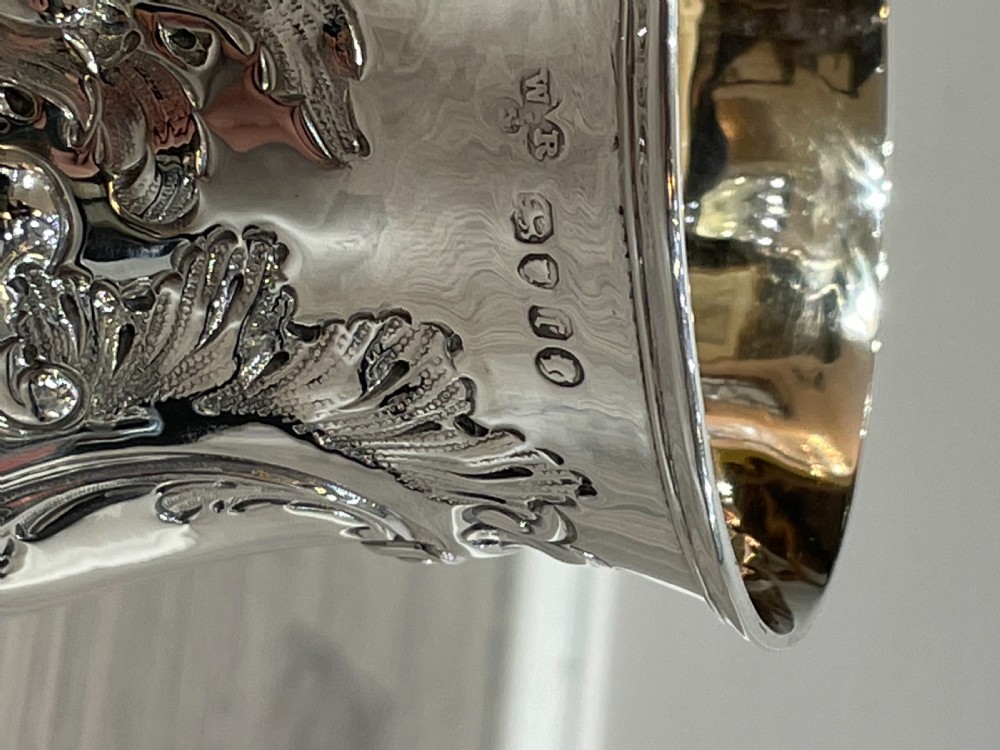  Victorian Solid Silver Wine Goblet, 1858 View III