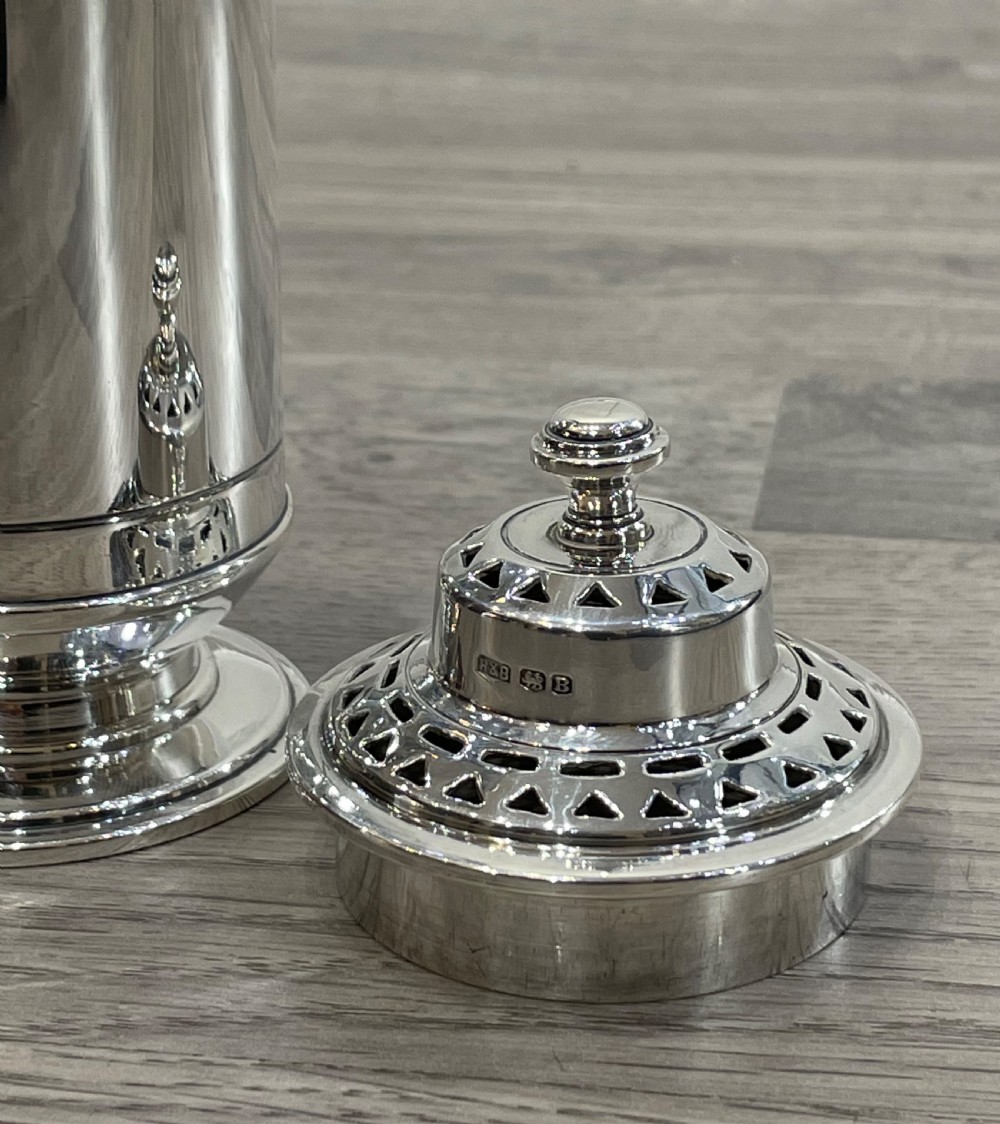 Quality Art Deco Silver Sugar Caster View II
