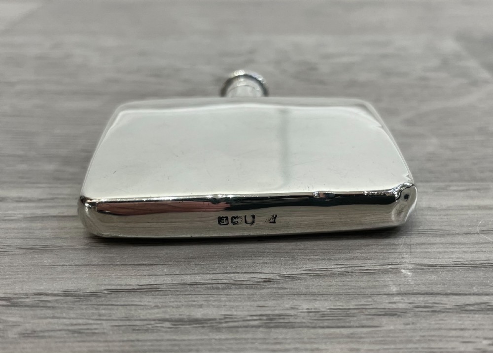 George V Small Silver Ladies Hip Flask View II