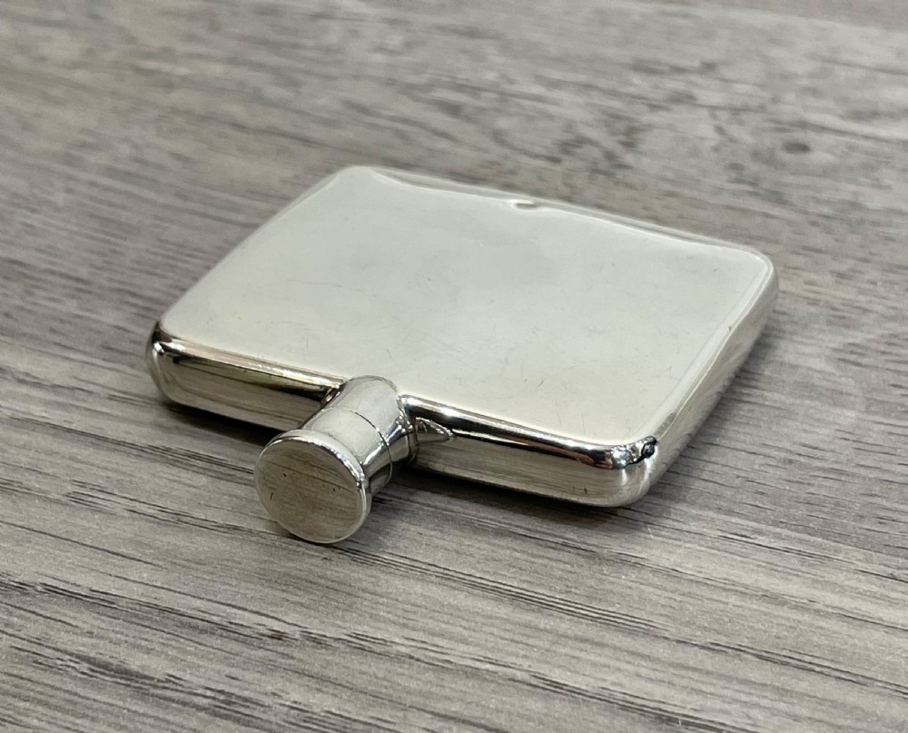 George V Small Silver Ladies Hip Flask View V