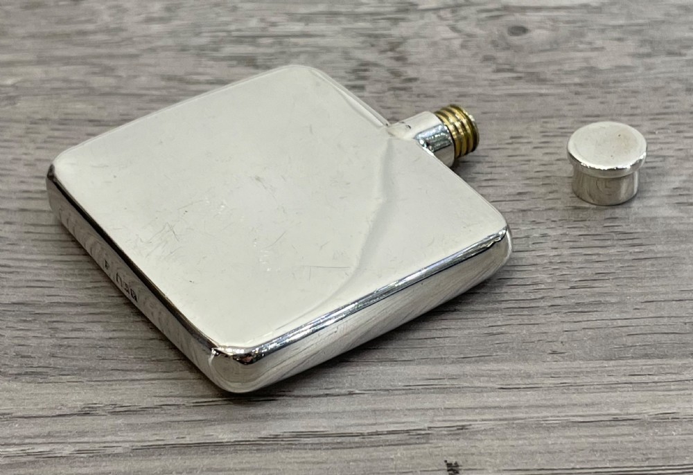George V Small Silver Ladies Hip Flask View VI