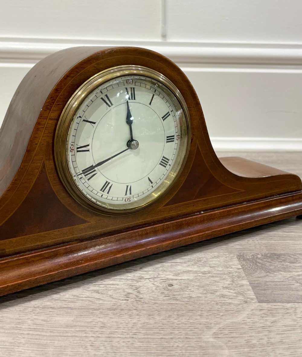 Edwardian Inlaid Mahogany Mantel Clock View II