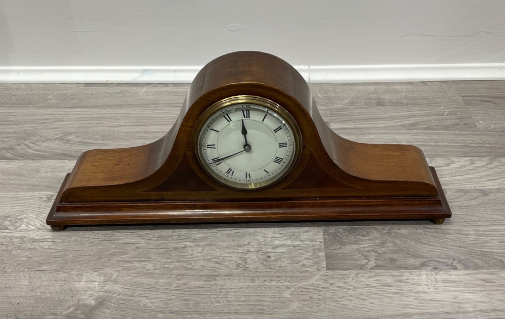 Edwardian Inlaid Mahogany Mantel Clock View III