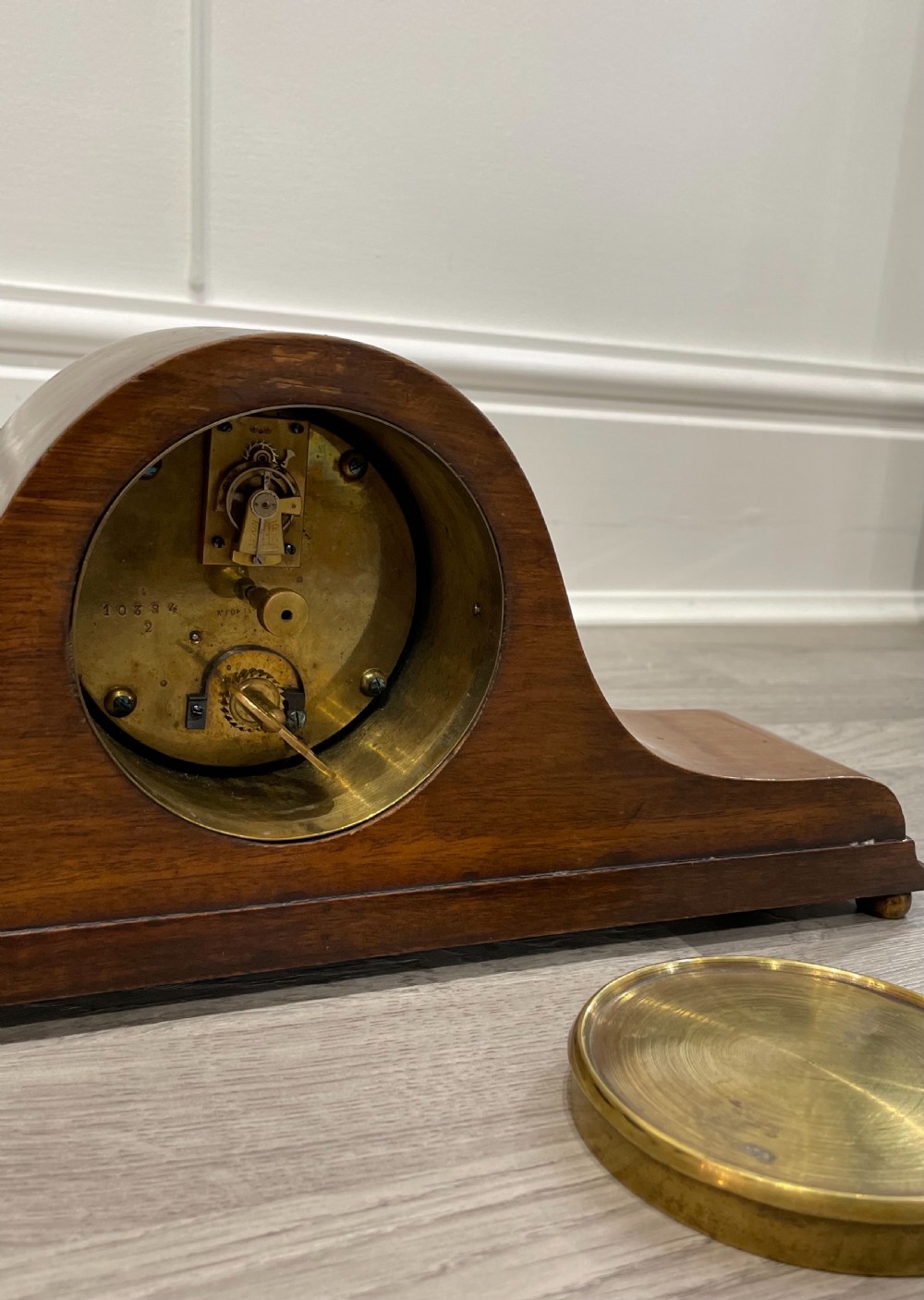 Edwardian Inlaid Mahogany Mantel Clock View VII