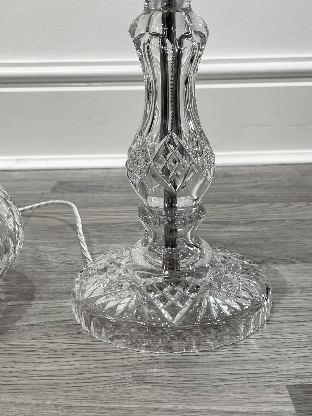 Quality Cut Glass Mushroom Lamp View VI