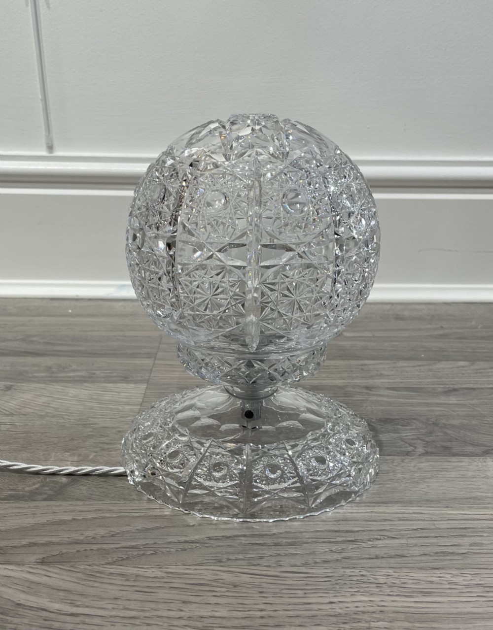 Cut Glass Table Lamp, Circa 1930