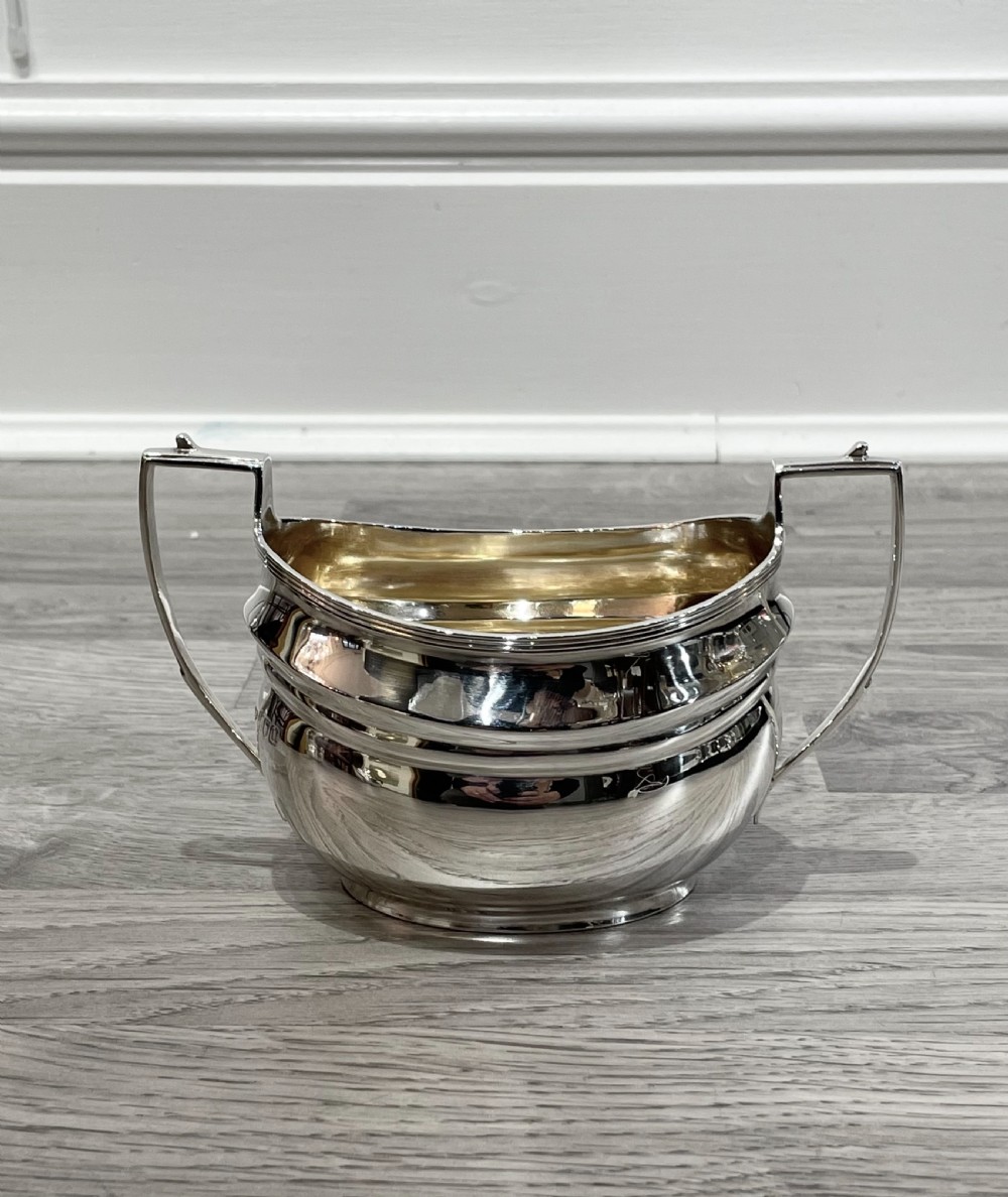 Quality George V Solid Silver Tea Set, 1915 View IX