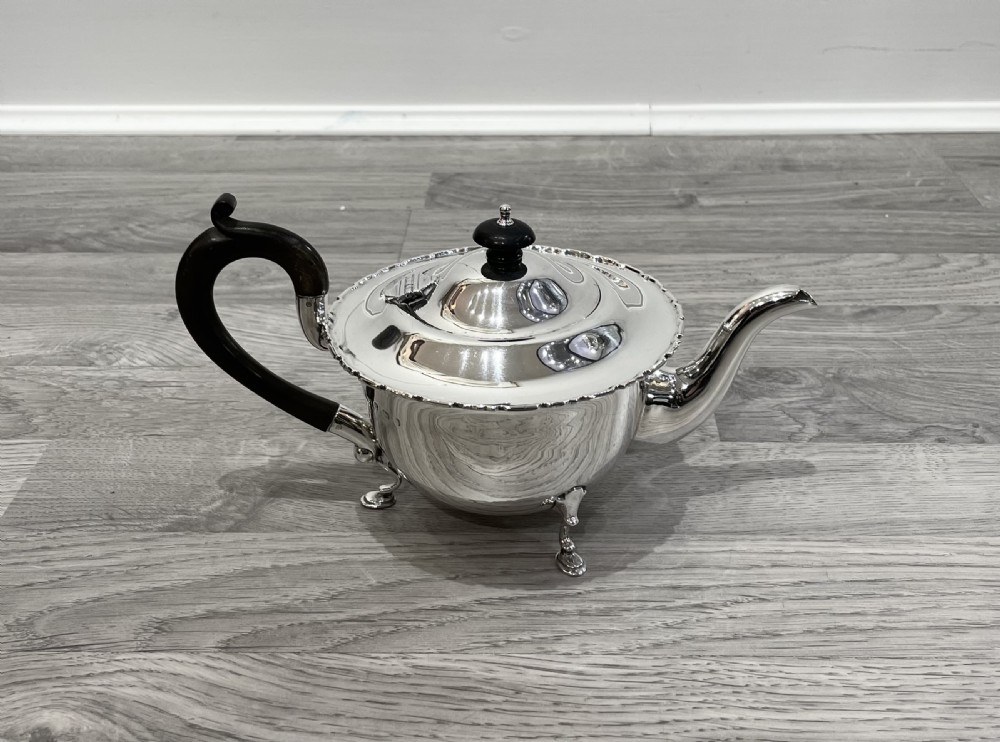 George V Silver Tea Pot by Mappin & Webb View II