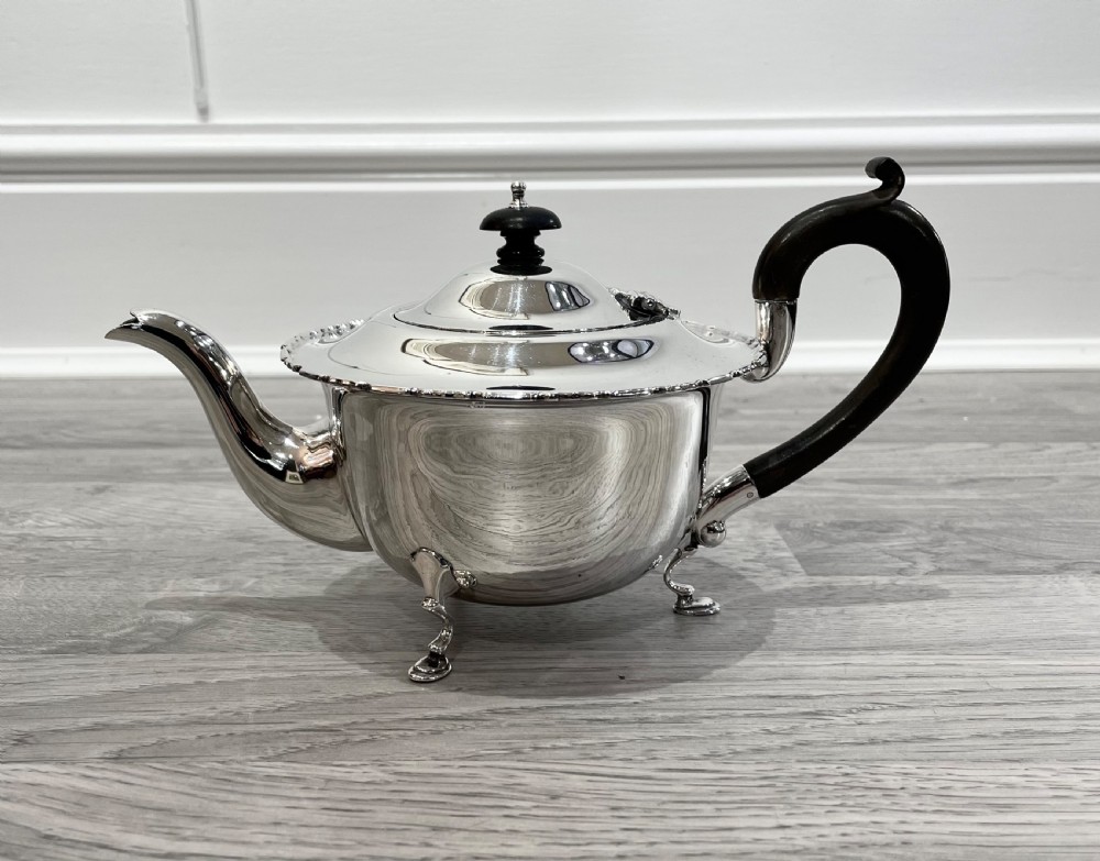 George V Silver Tea Pot by Mappin & Webb View III
