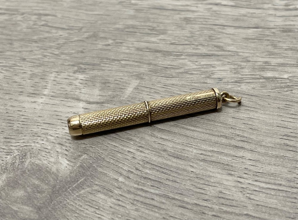 Quality 9ct Gold Cigar Piercer by Cohen & Charles