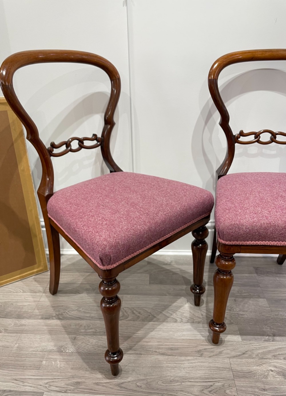 Quality Pair of Victorian Rosewood Chairs View III