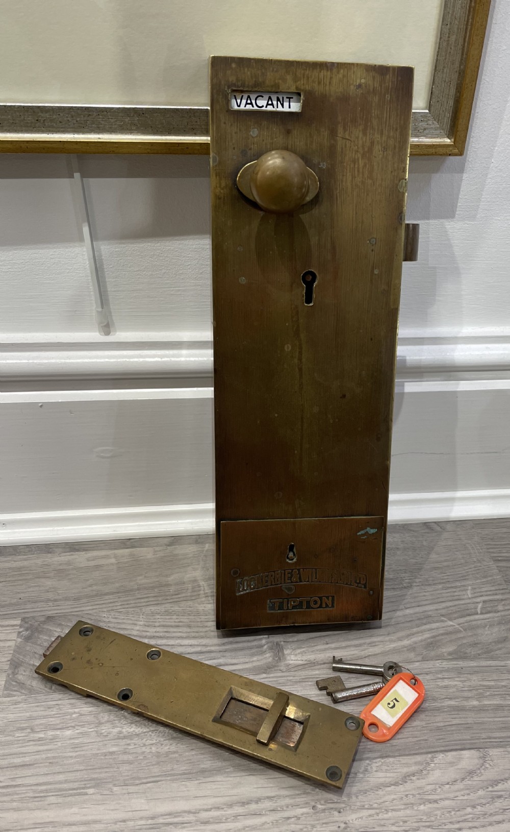 Lockerbie & Wilkinson Brass Toilet Lock