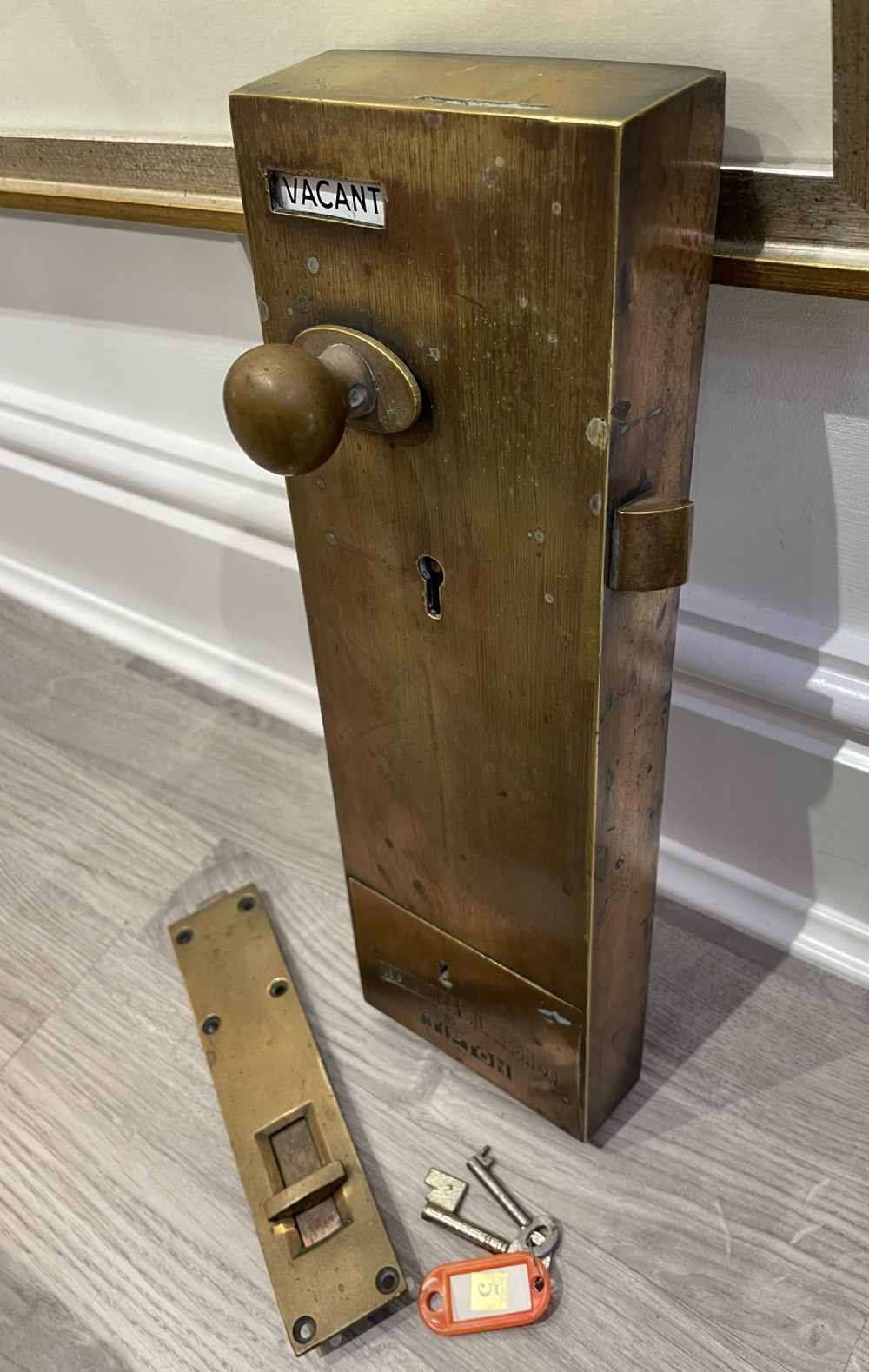 Lockerbie & Wilkinson Brass Toilet Lock View II