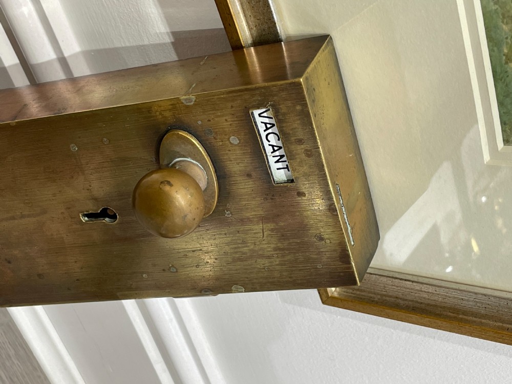 Lockerbie & Wilkinson Brass Toilet Lock View IV