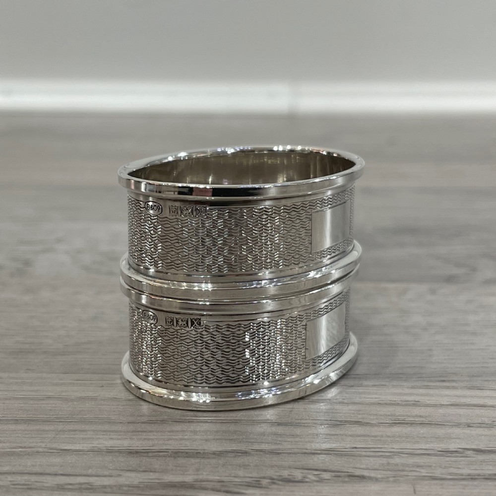 Pair of Solid Silver Napkin Rings View III