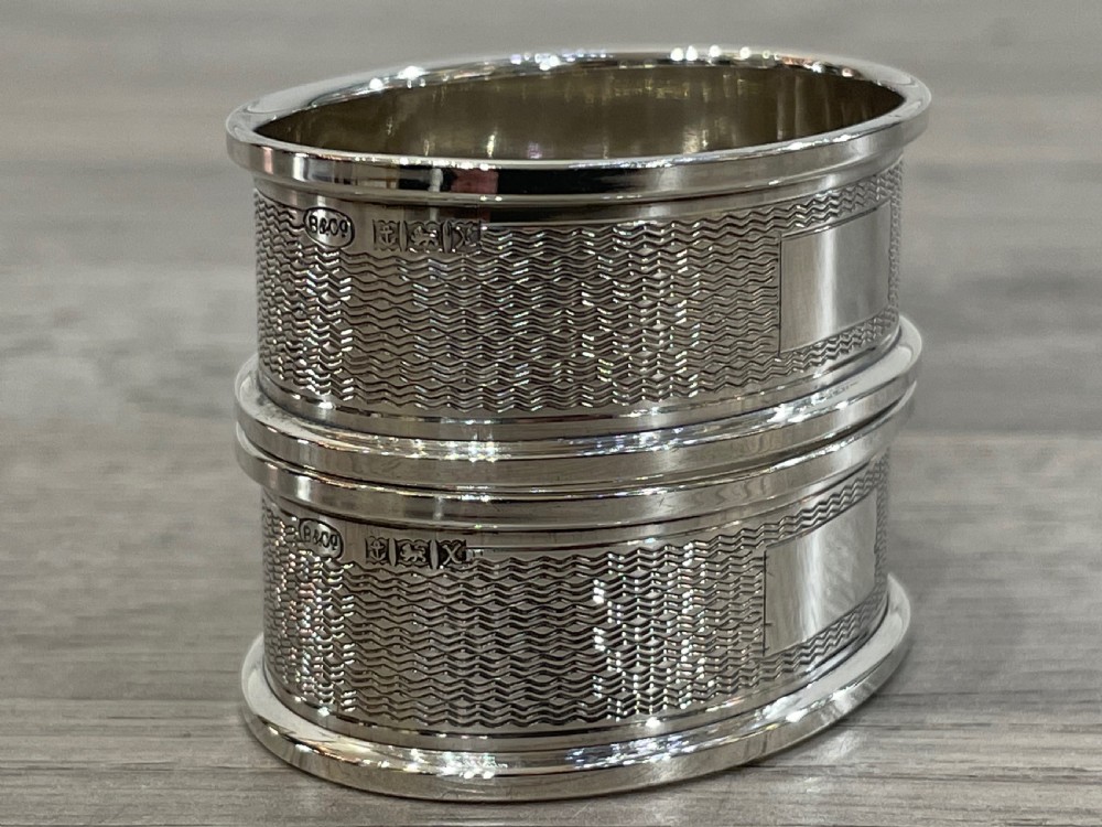 Pair of Solid Silver Napkin Rings View V