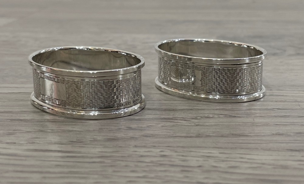 Pair of Solid Silver Napkin Rings View VI