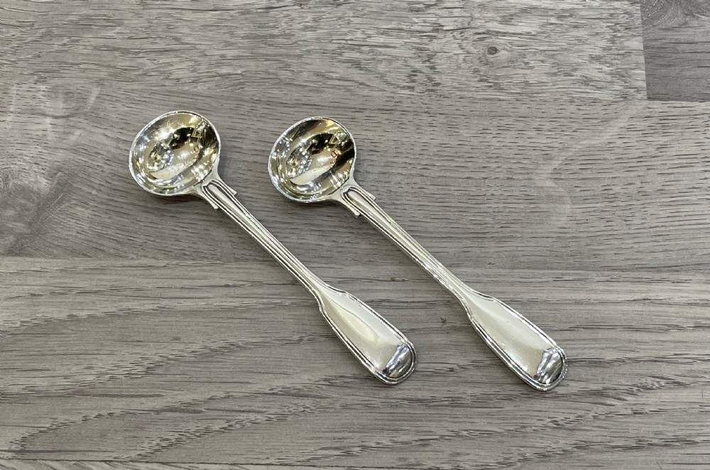 Pair of Victorian Solid Silver Salt Spoons