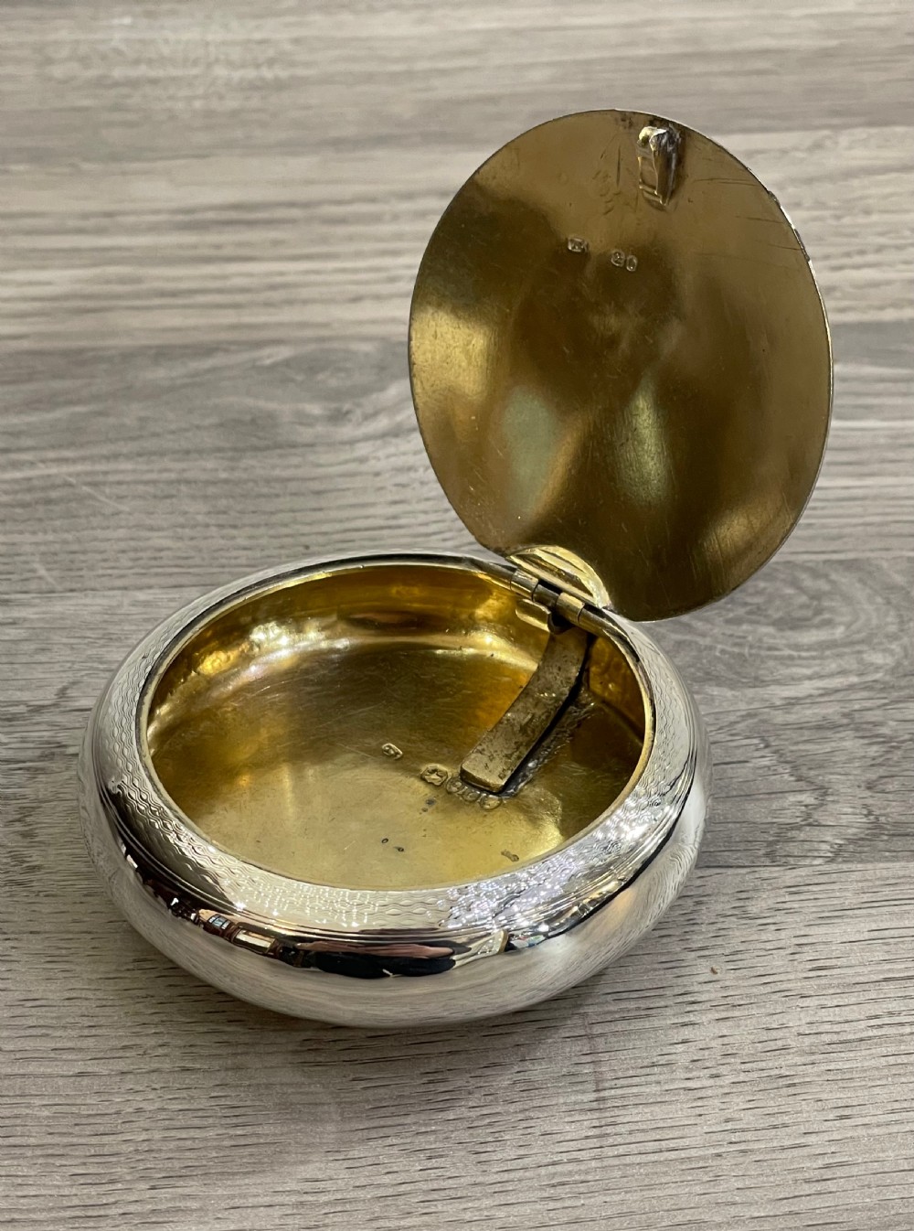 Quality Large Victorian Silver Tobacco Box View II