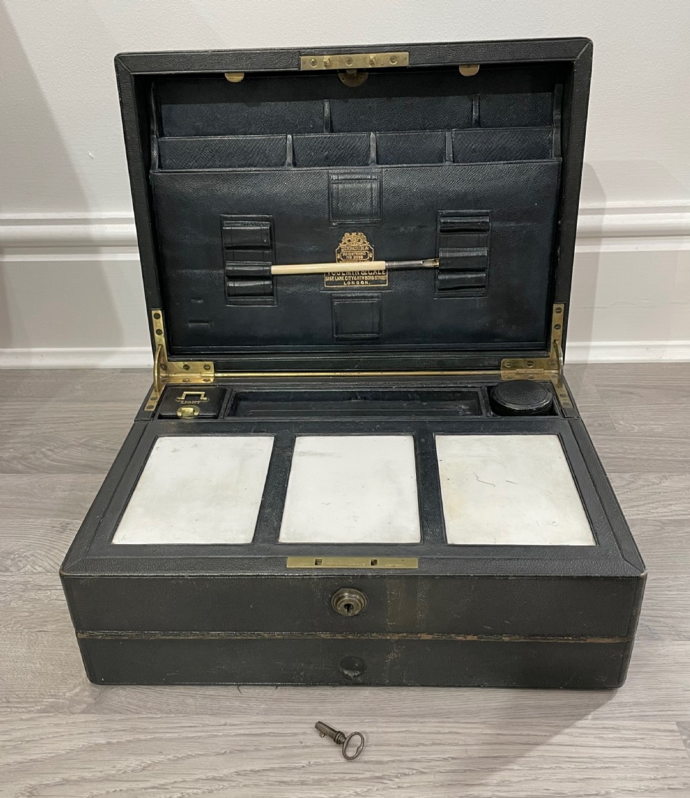 Quality Victorian Writing Slope Despatch Box By Toulmin & Gale View V