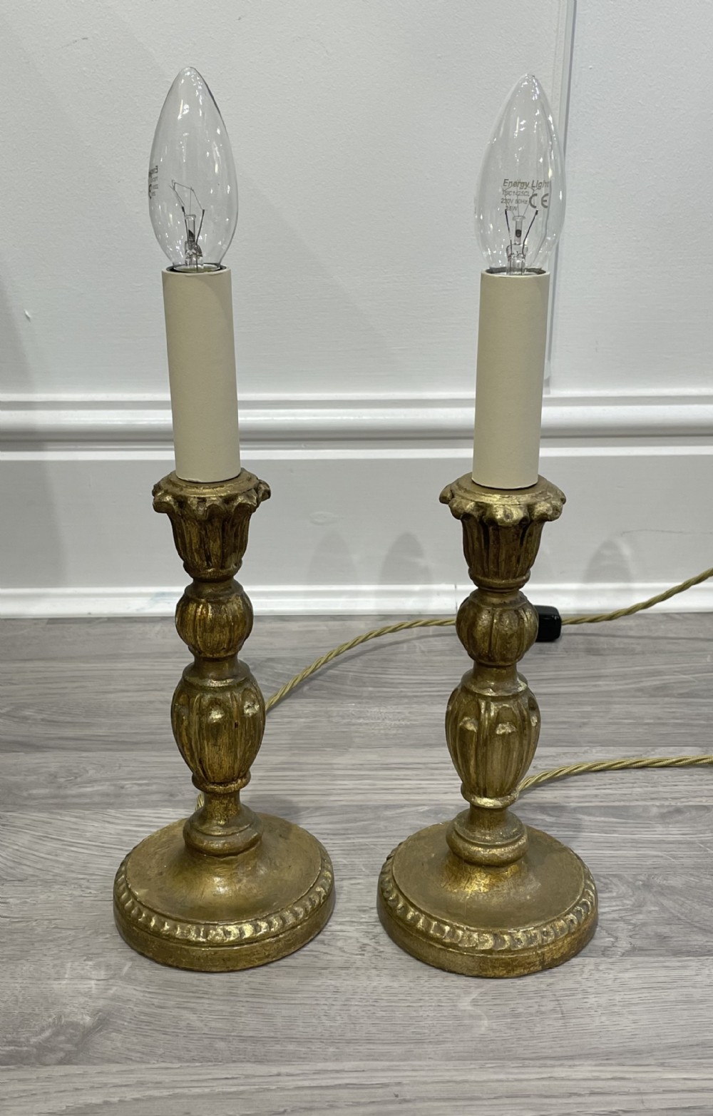 Pair of Giltwood Table Lamps