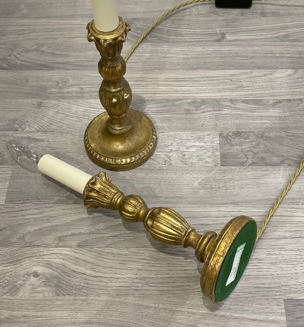Pair of Giltwood Table Lamps View III