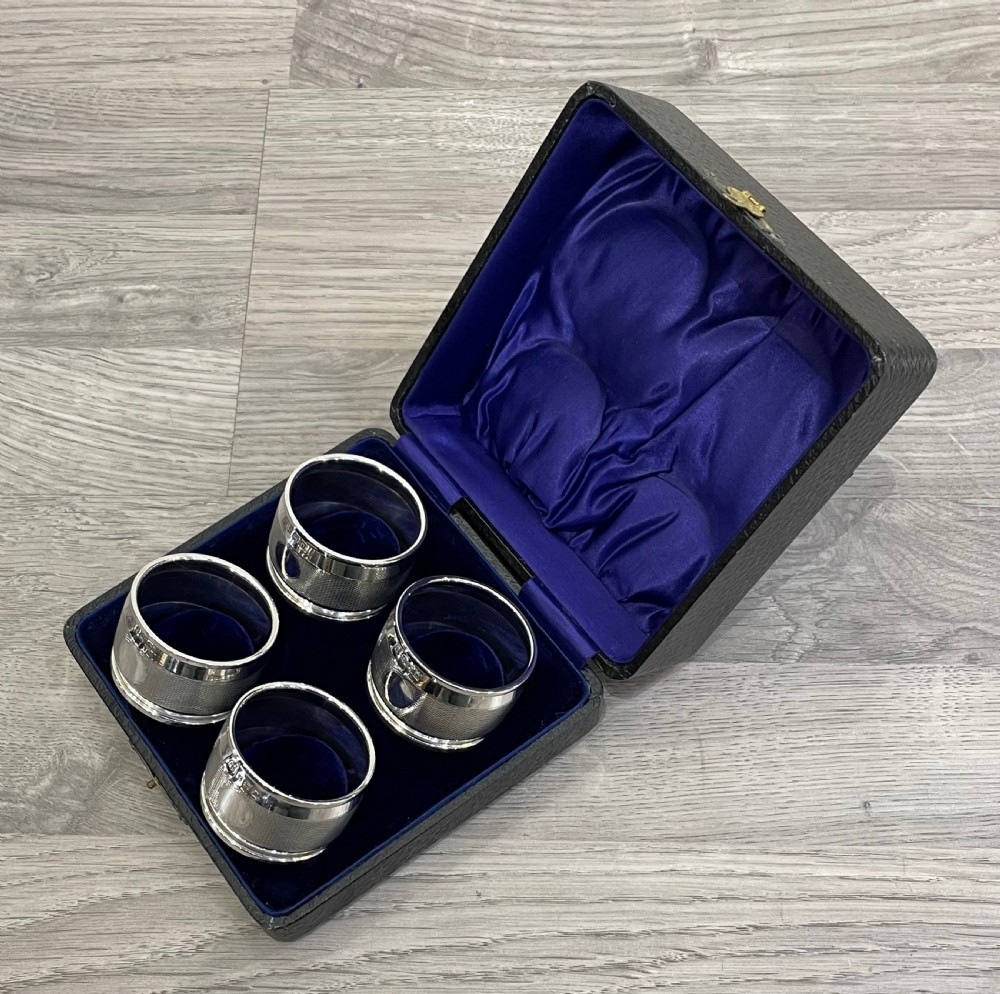 Set of Four George V Silver Napkin Rings View IV