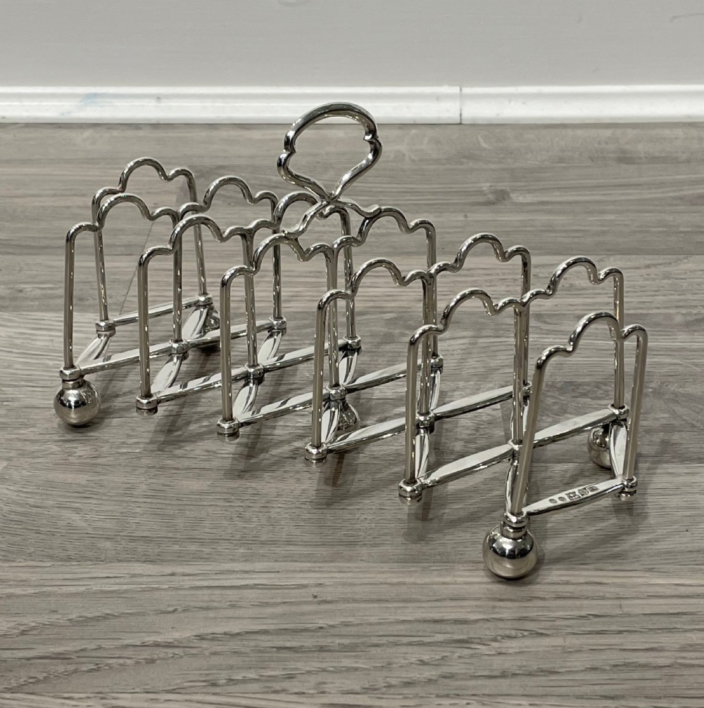 Rare Victorian Silver Plated Expanding Toast Rack by Elkington