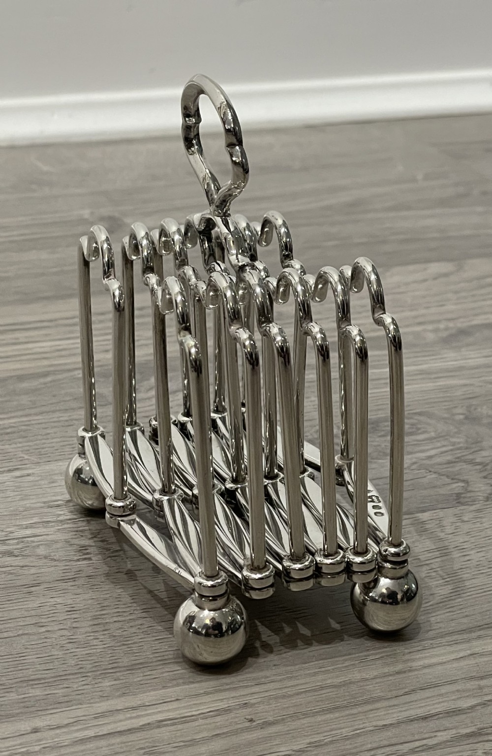 Rare Victorian Silver Plated Expanding Toast Rack by Elkington View II