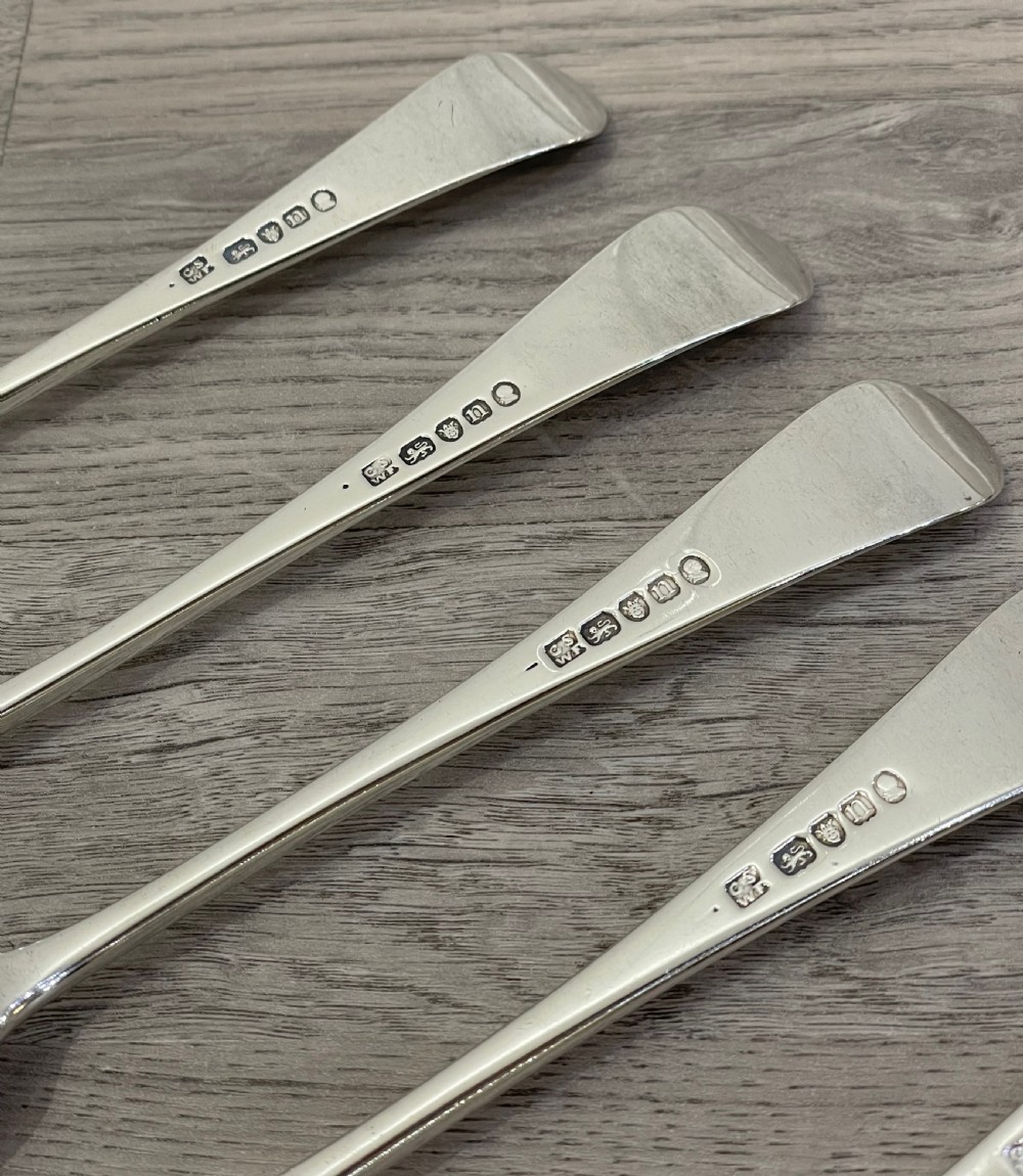 Good Set of Six George III Silver Dinner Forks, 1786-1788 View III