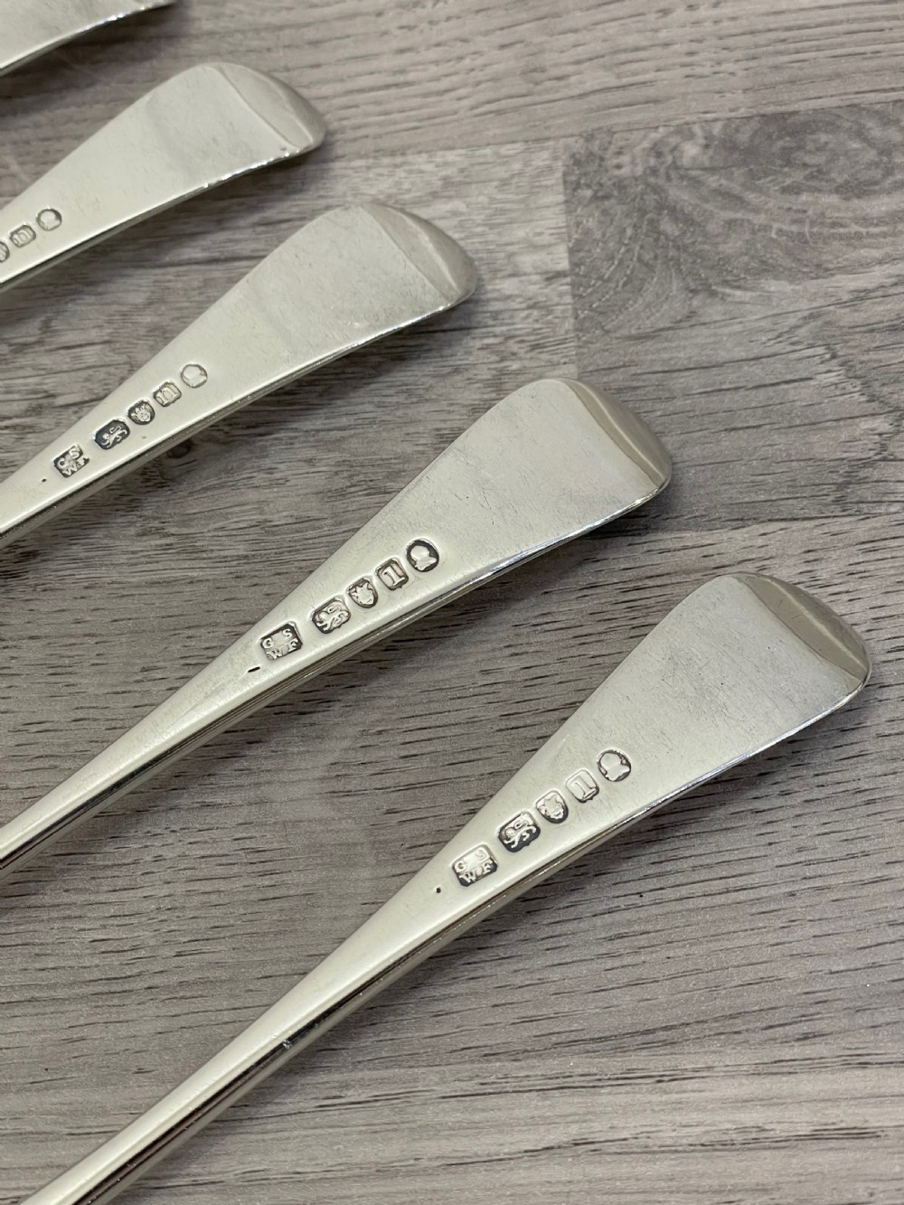 Good Set of Six George III Silver Dinner Forks, 1786-1788 View V