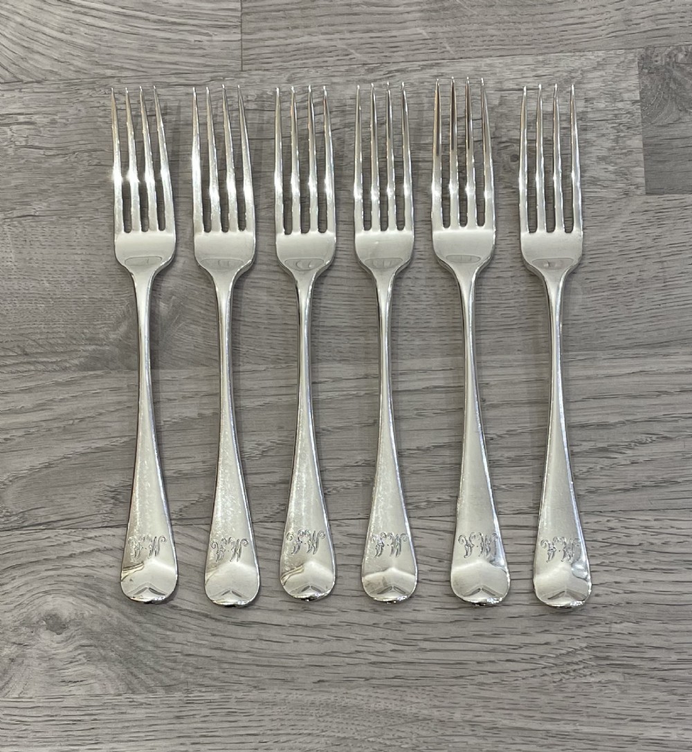 Good Set of Six George III Dinner Forks, 1792 - 1794